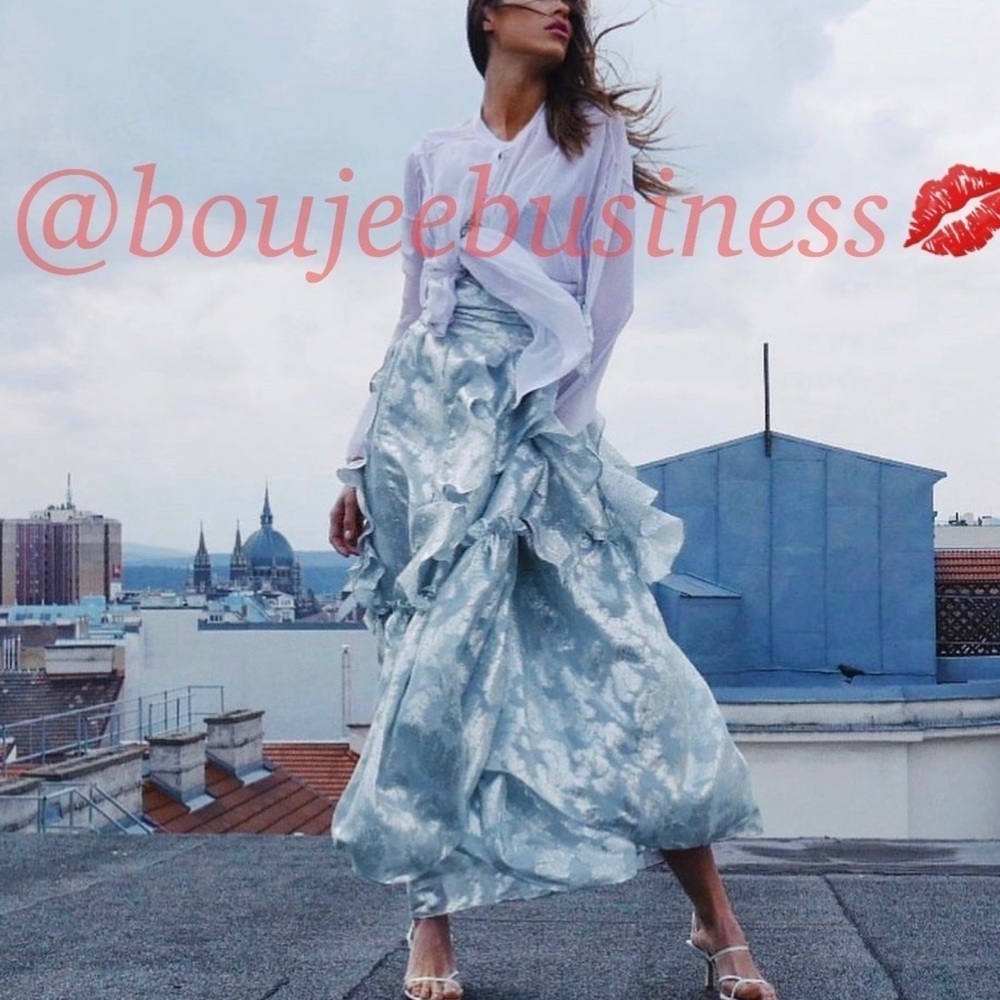 H&M Conscious Exclusive Collection Flounced Skirt